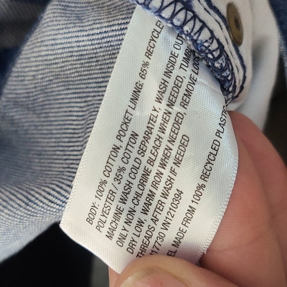 Universal Threads Denim Shortalls Overalls Size Small Light Blue Love Sequins - Picture 7 of 7